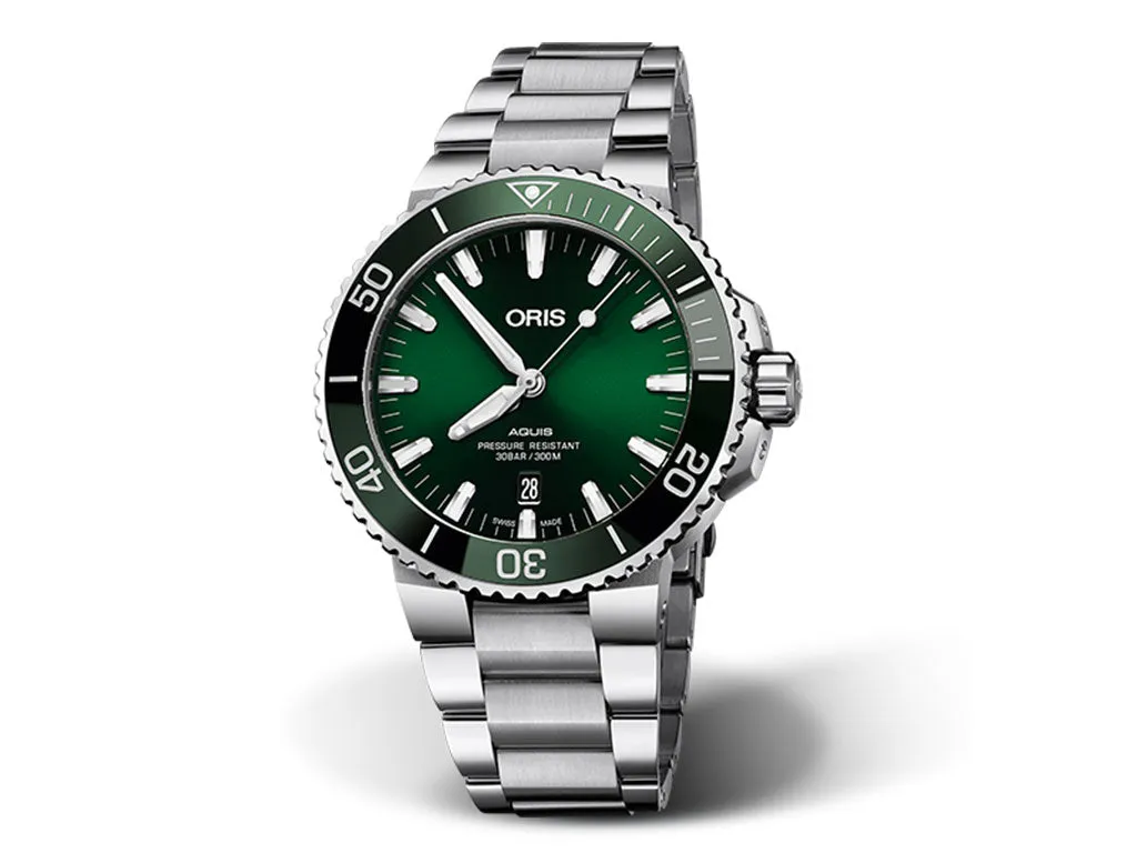Aquis Date Green - Bracelet - 43.5mm - Ref.  01 733 7730 4157-07 8 24 05PEB