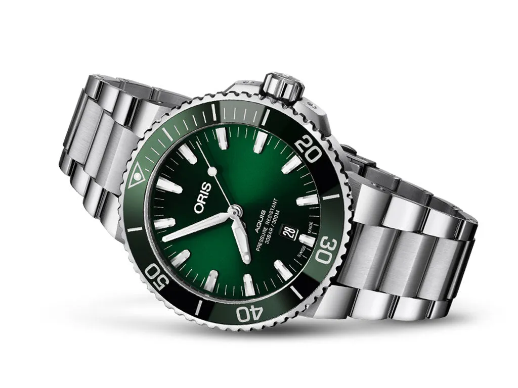 Aquis Date Green - Bracelet - 43.5mm - Ref.  01 733 7730 4157-07 8 24 05PEB