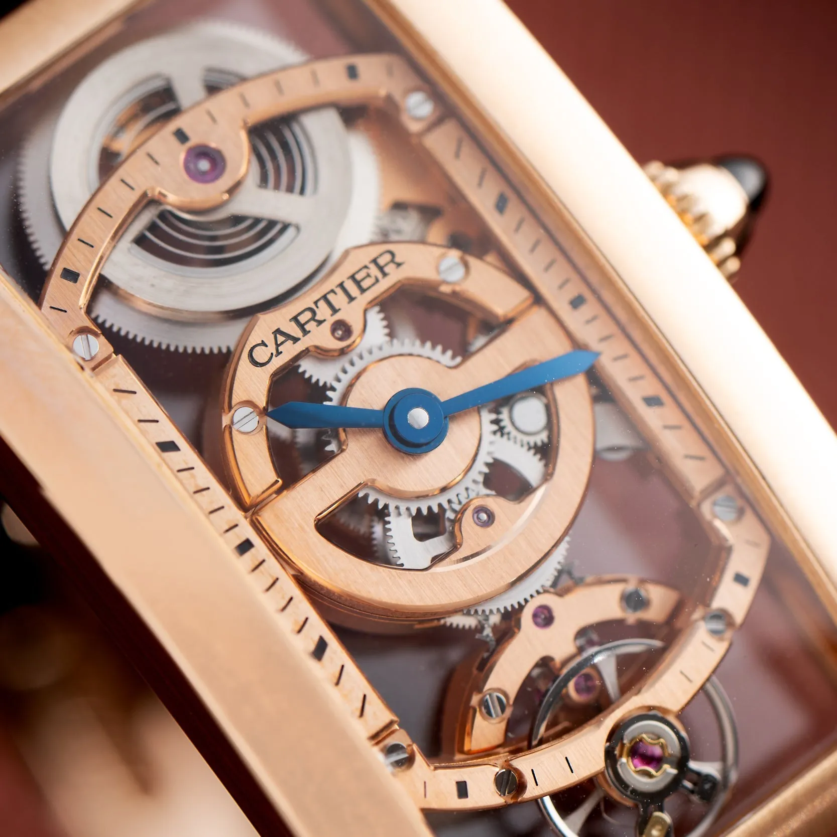 Cartier Tank Cintreé Skeleton