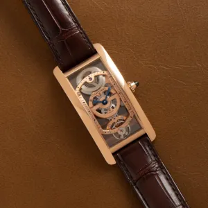 Cartier Tank Cintreé Skeleton