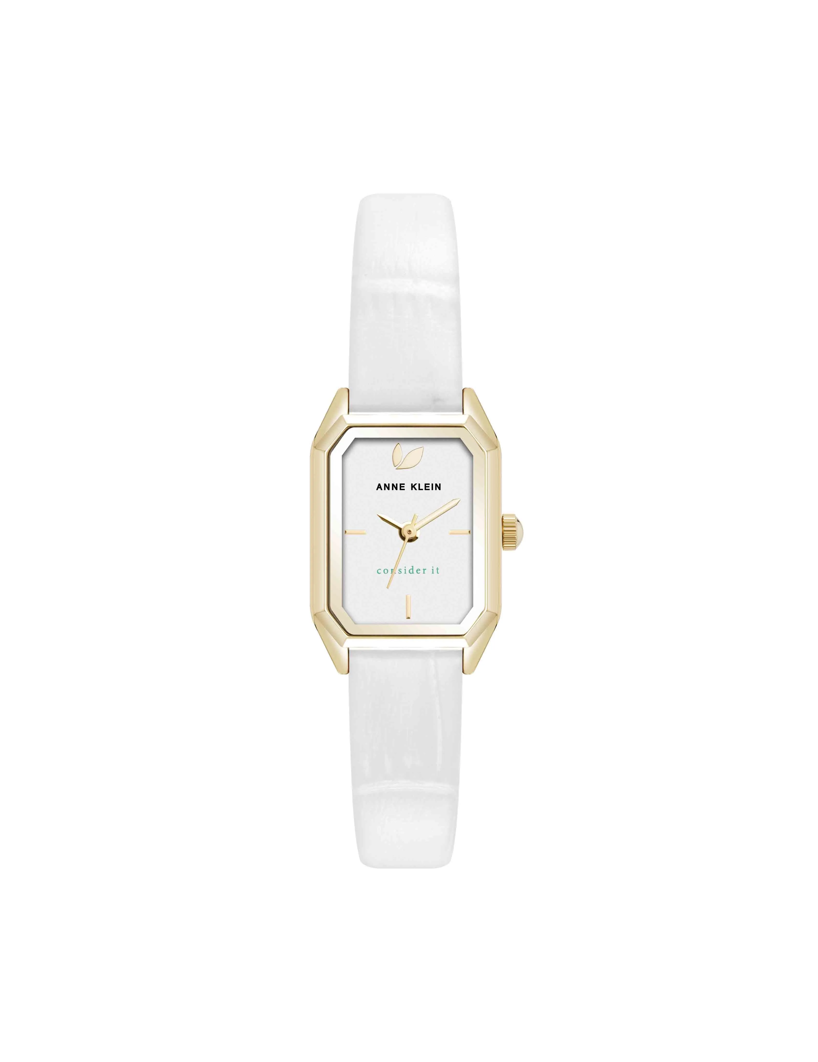 Consider It Octagonal Leather Band Watch