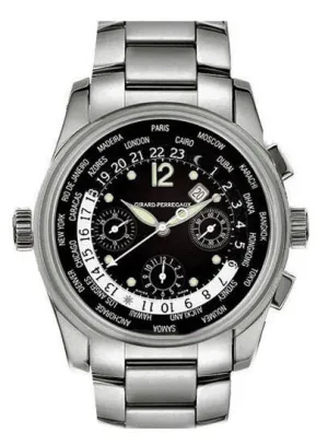 Girard Perragaux Worldwide Time Control Titanium Men's Watch 49800-T-21-6046