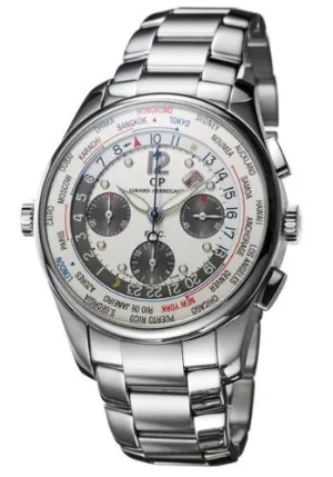 Girard Perregaux WW.TC Silver Dial Stainless Steel Automatic Men's Watch 49805-11-152-11A