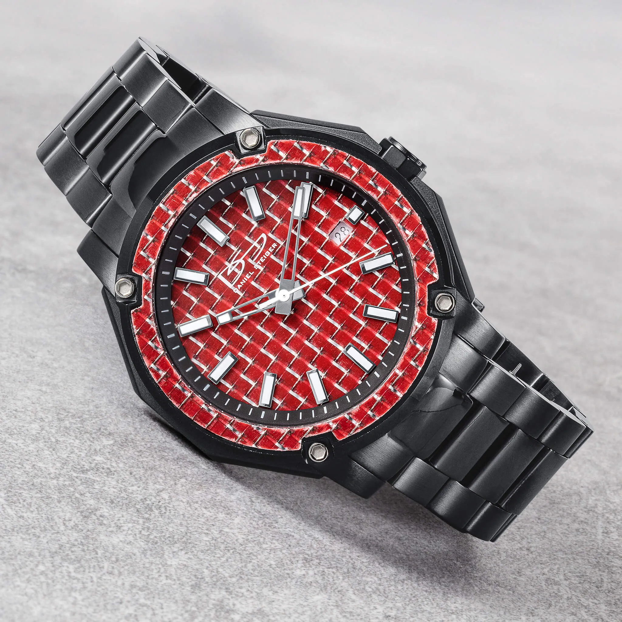 Matrix Carbon Fiber Red Men's Watch