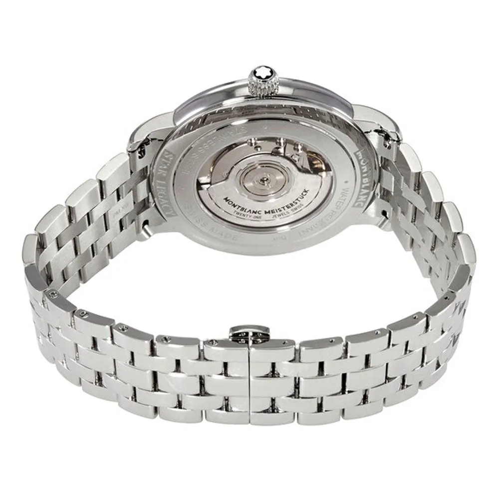 Montblanc Star Legacy Automatic Stainless Steel Calendar Silver dial Mens Watch 117323