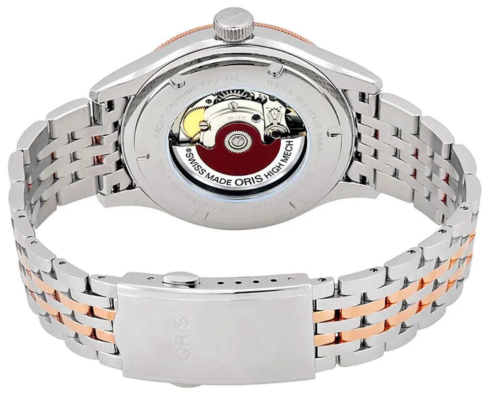Oris Classic Automatic Two-Tone Stainless Steel Silver-Tone Dial Date Mens Watch 733 7719 4371-MB