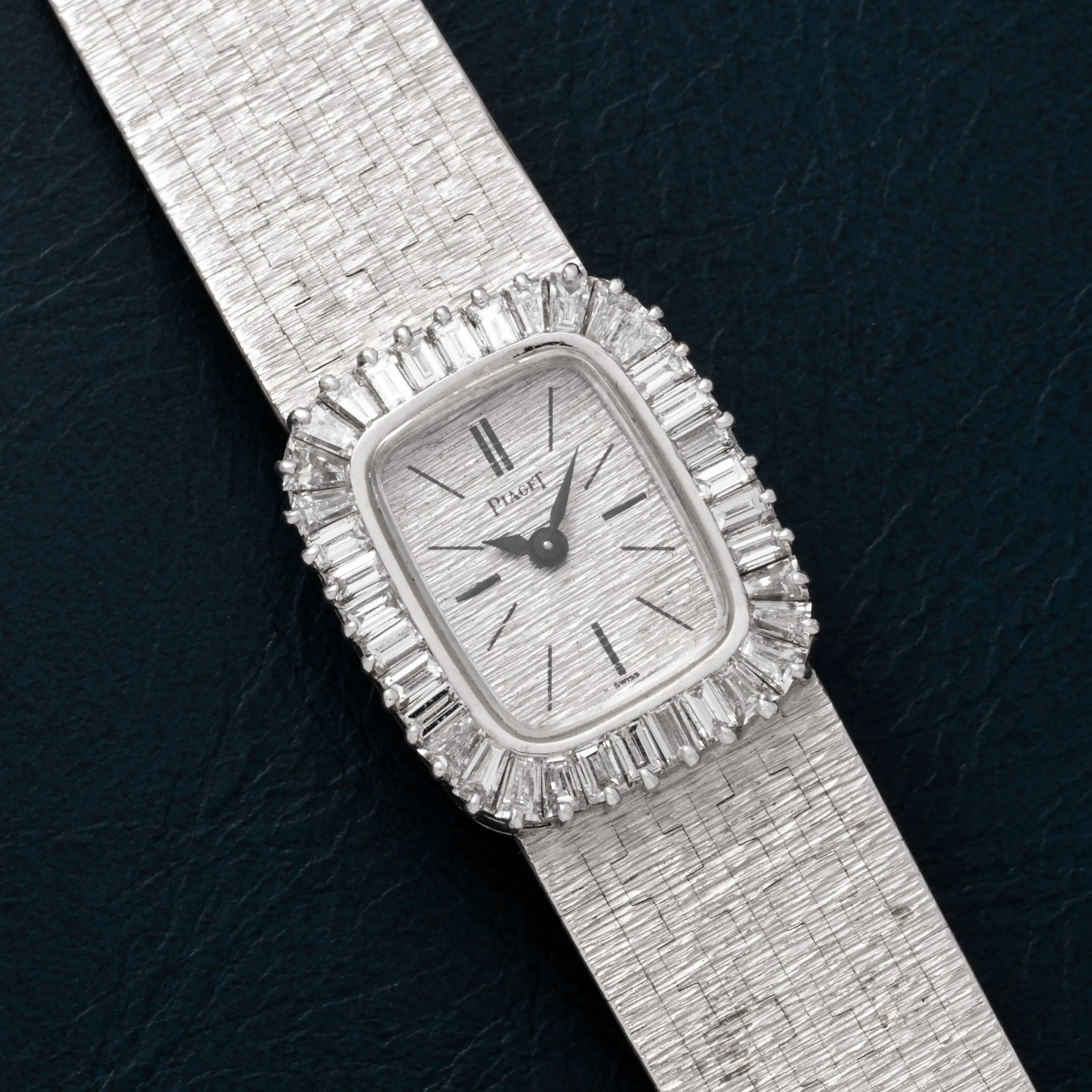 Piaget White Gold 'Bark Diamond' Dress Watch