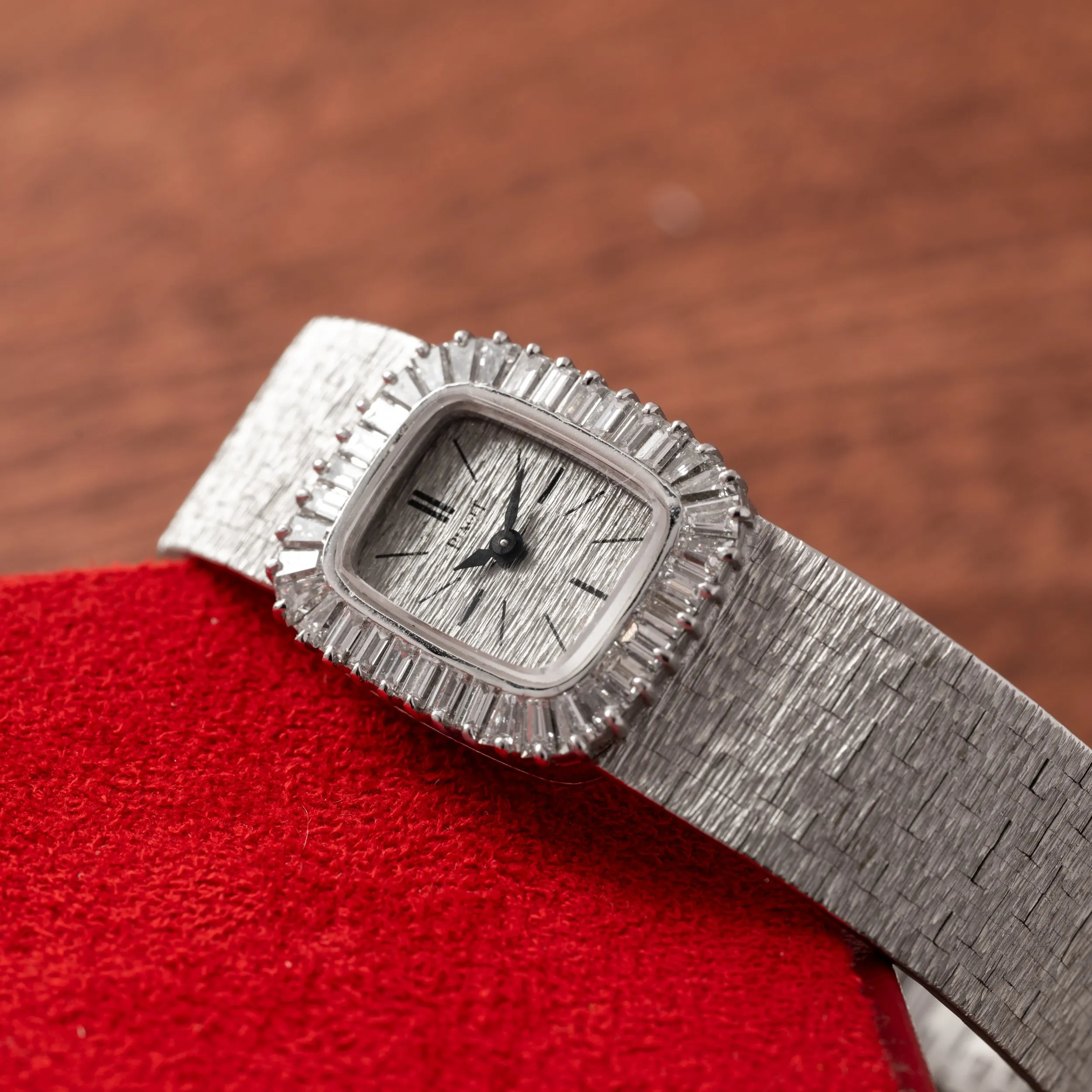Piaget White Gold 'Bark Diamond' Dress Watch