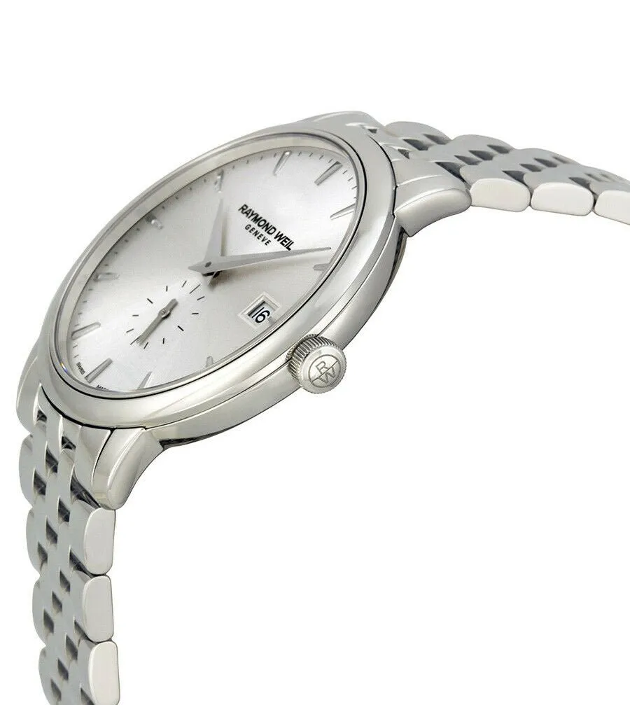 Raymond Weil Toccata Quartz Stainless Steel Mens Watch Silver Dial Calendar 5484-ST-65001