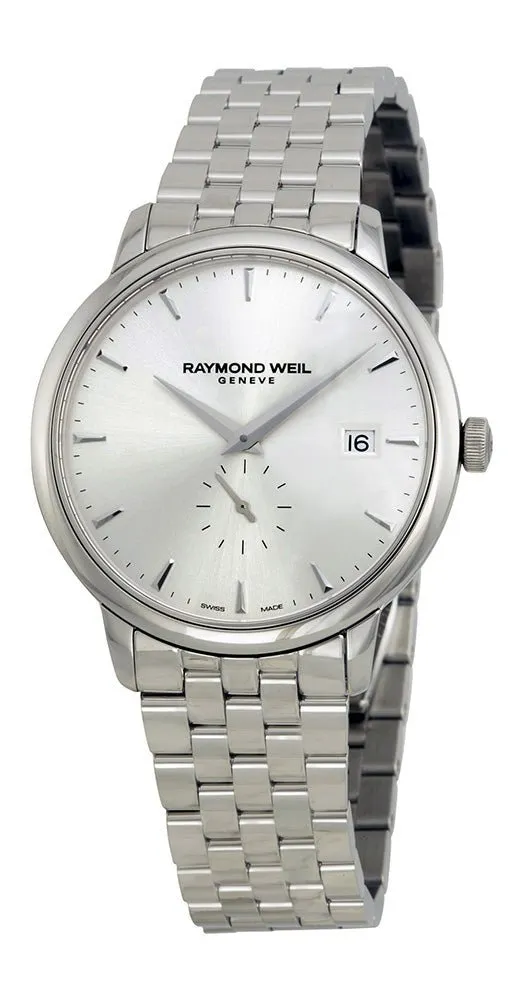 Raymond Weil Toccata Quartz Stainless Steel Mens Watch Silver Dial Calendar 5484-ST-65001
