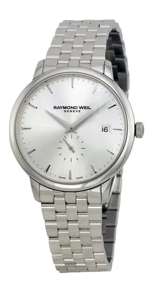 Raymond Weil Toccata Quartz Stainless Steel Mens Watch Silver Dial Calendar 5484-ST-65001