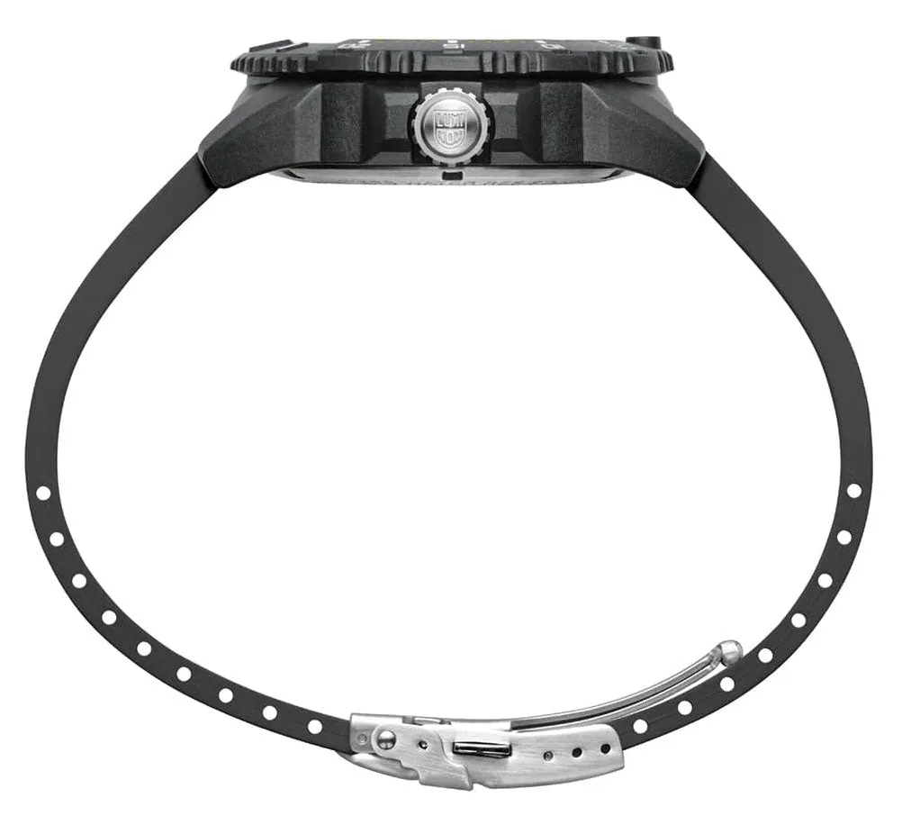 Special Edition Luminox Navy SEAL Foundation CARBONOX Blue Dial Black Rubber Strap Date Divers Quartz Mens Watch XS.3602.NSF