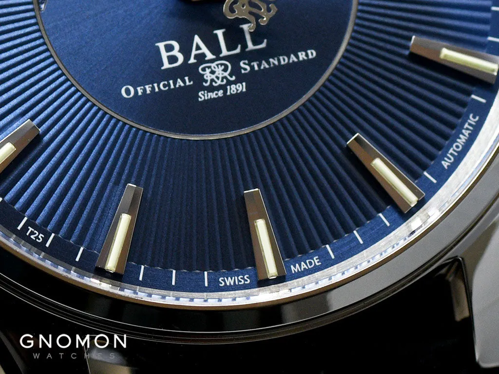 Trainmaster Moon Phase Blue - Leather - Ref. NM3082D-LLJ-BE